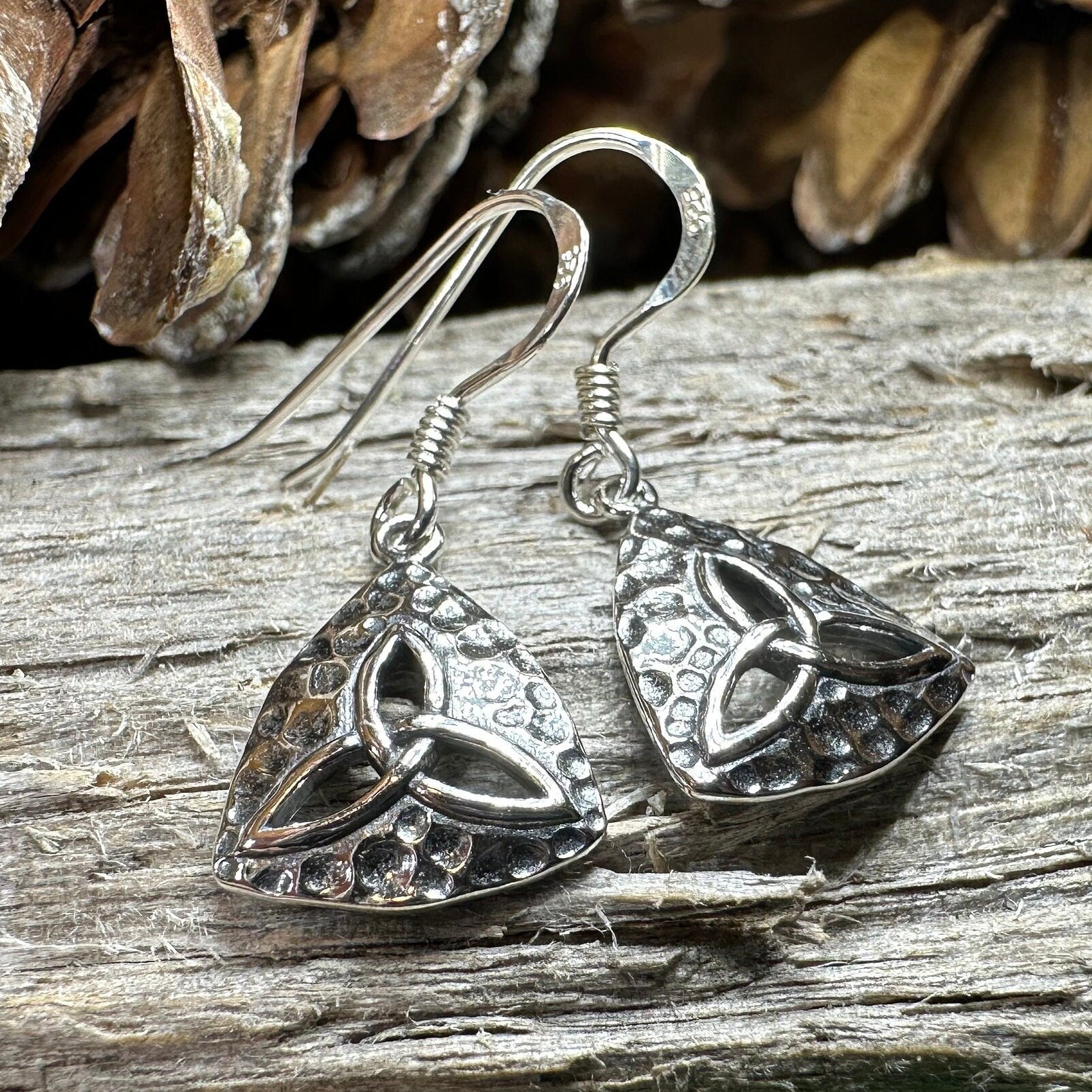 Delphine Trinity Knot Earrings