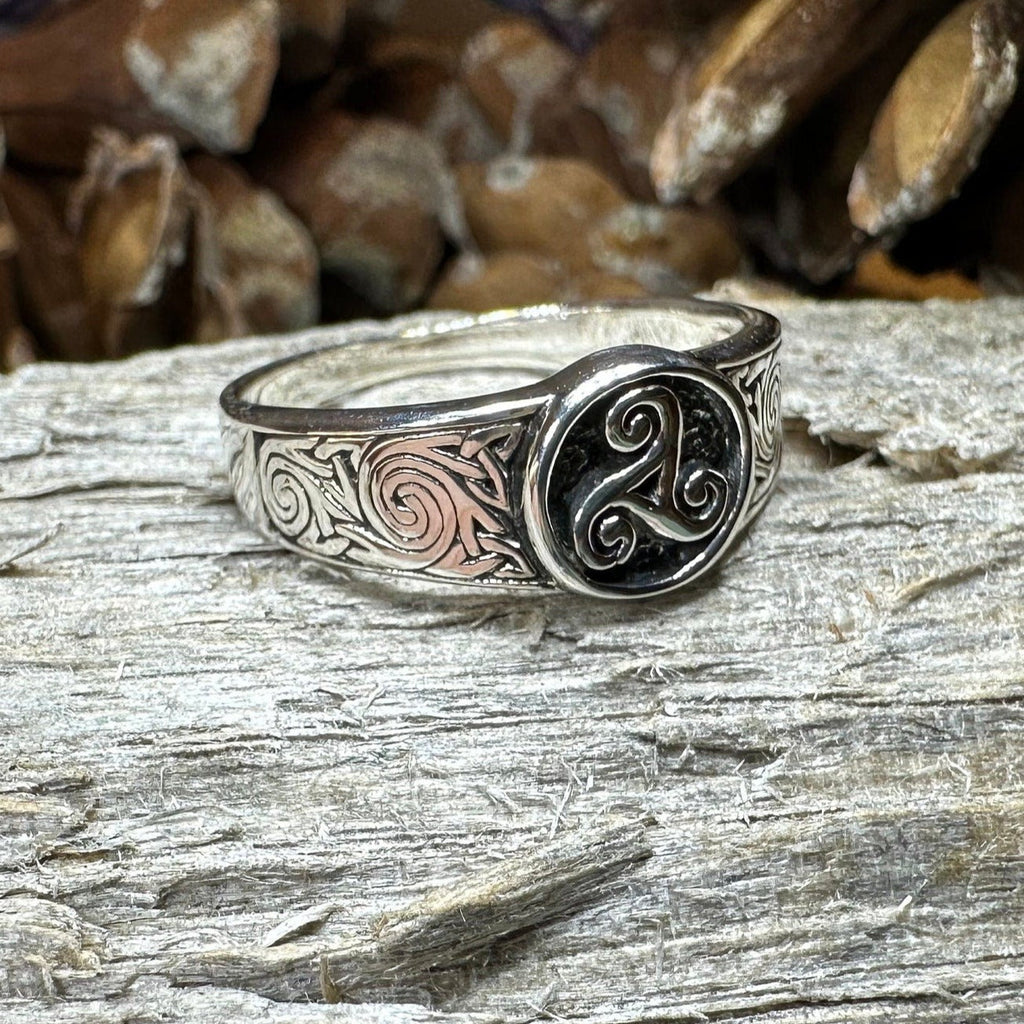 Reeve Celtic Triple Spiral Ring