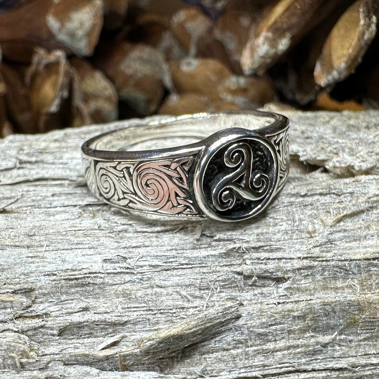 Reeve Celtic Triple Spiral Ring