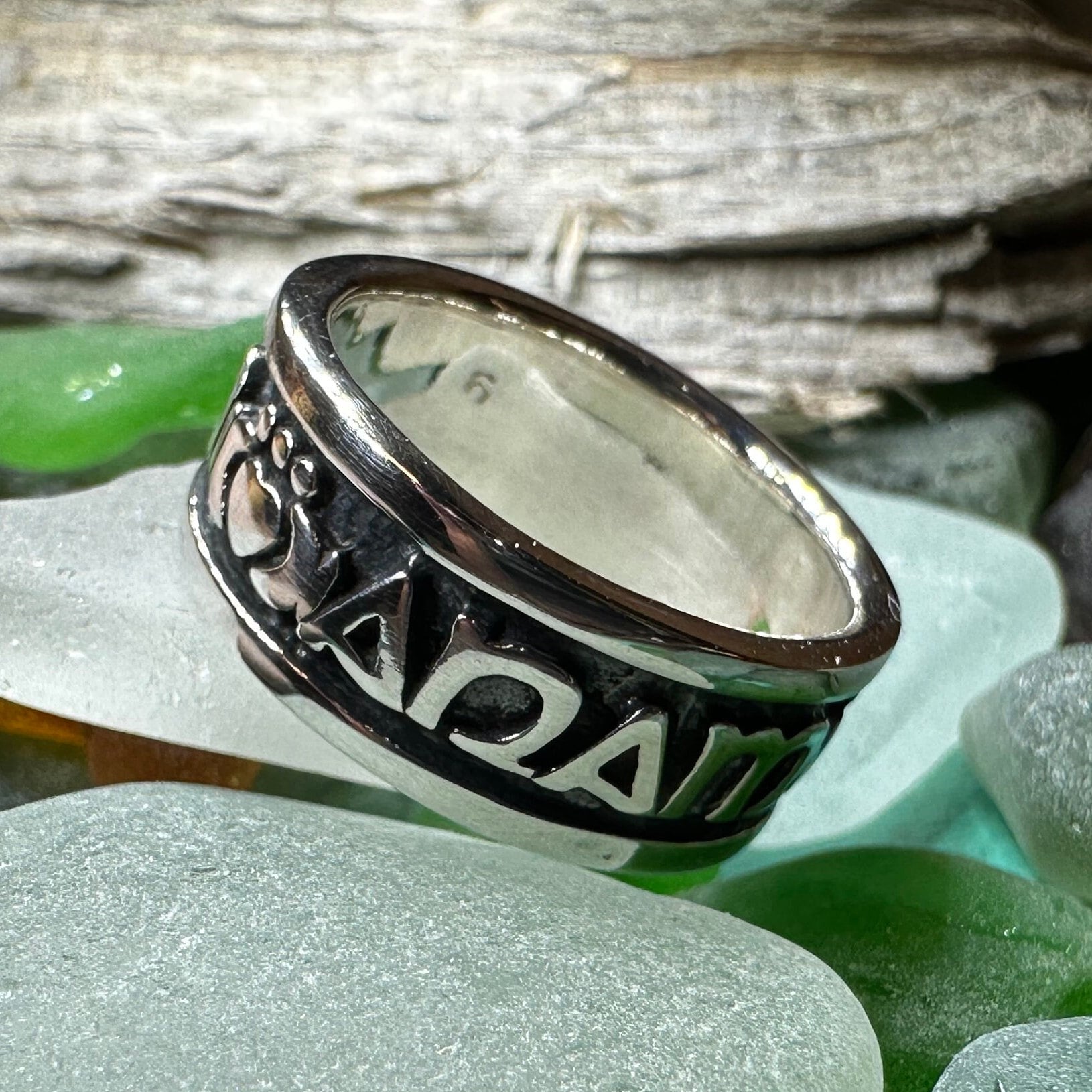 Irish Gaelic Soulmate Ring in Sterling Silver