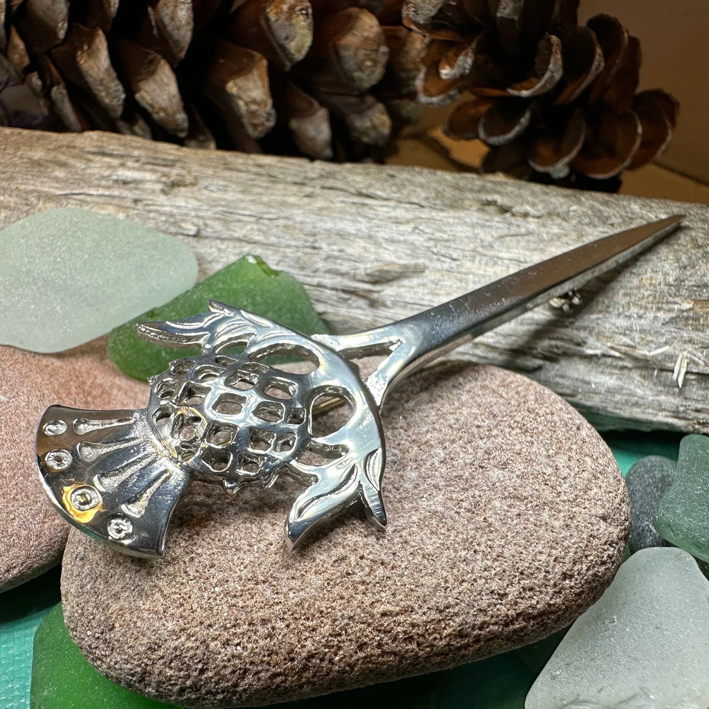 Dalwhinnie Thistle Kilt Pin - Handmade in Scotland