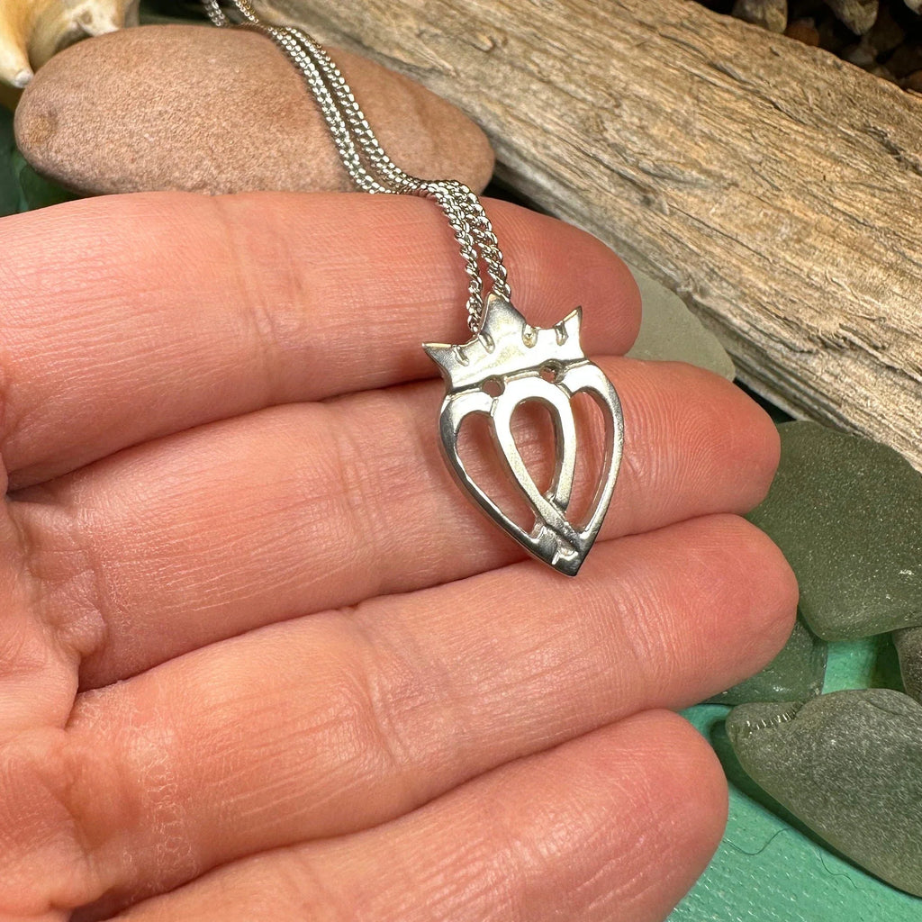 Two Hearts Luckenbooth Necklace - Handmade in Scotland