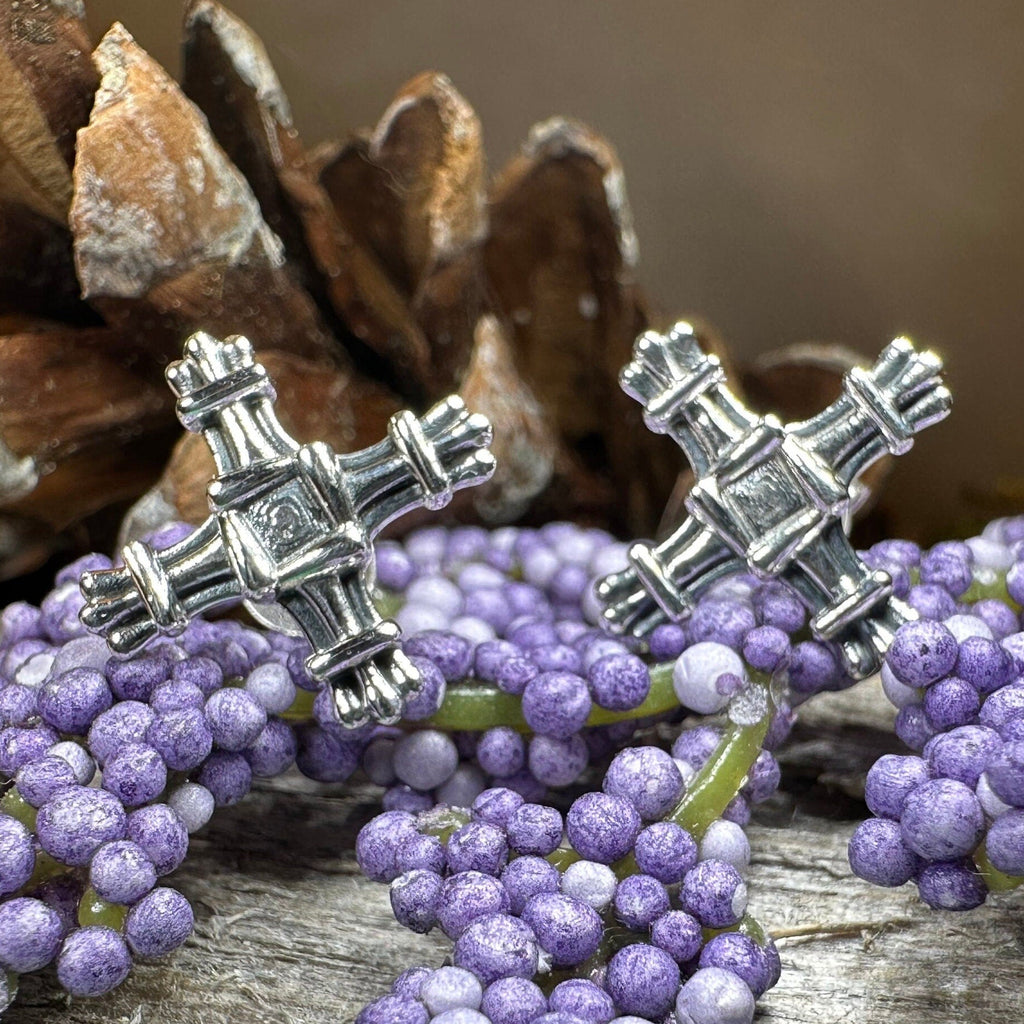Springtide Irish Saint Brigid's Cross Earrings
