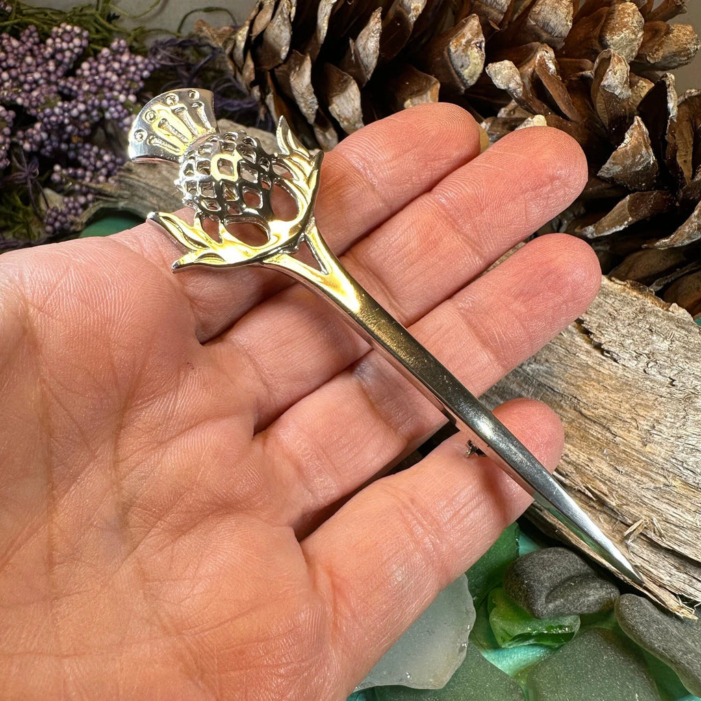 Dalwhinnie Thistle Kilt Pin - Handmade in Scotland