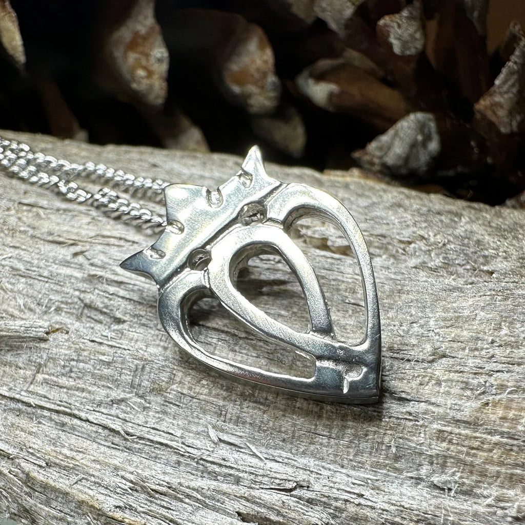 Two Hearts Luckenbooth Necklace - Handmade in Scotland