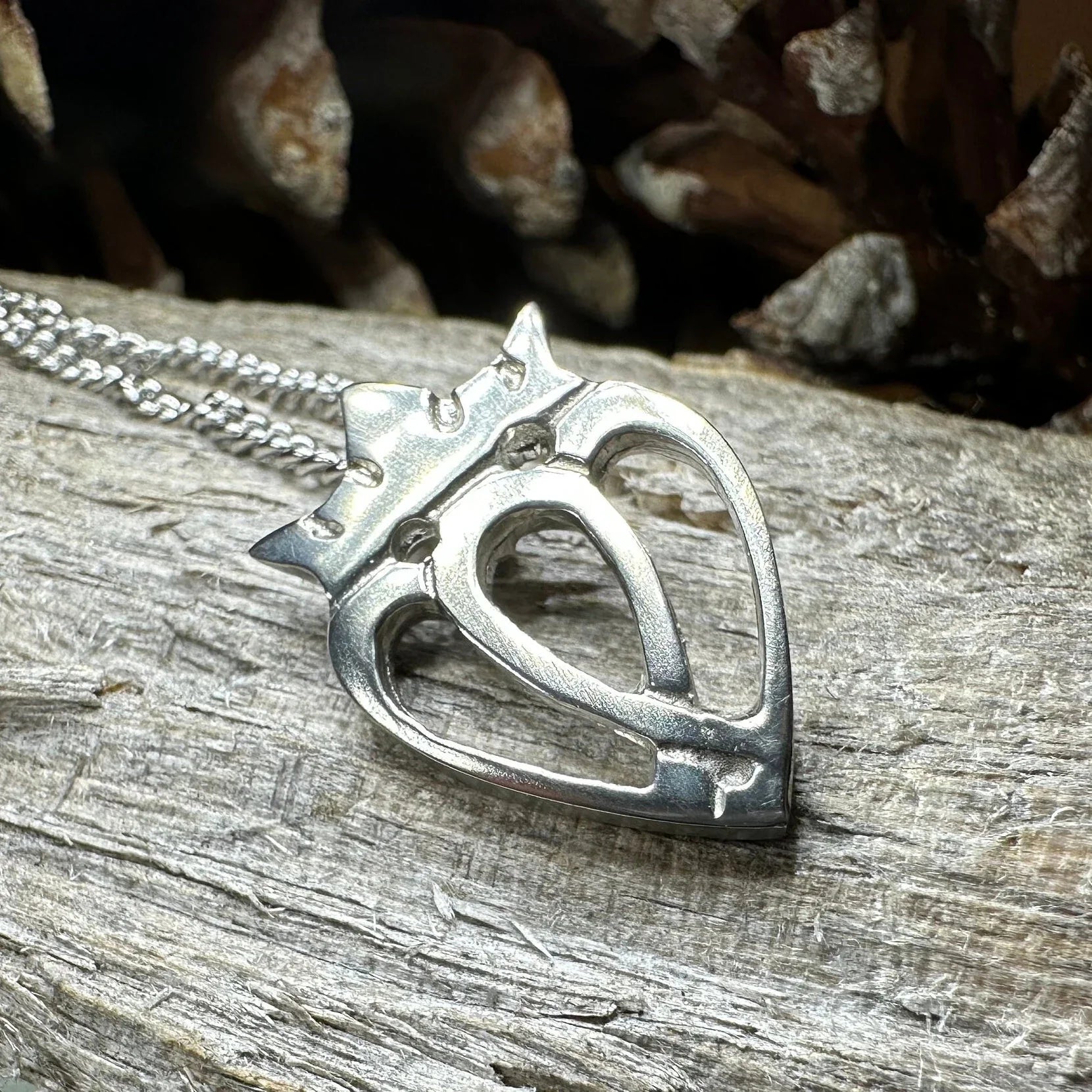 Two Hearts Luckenbooth Necklace - Handmade in Scotland