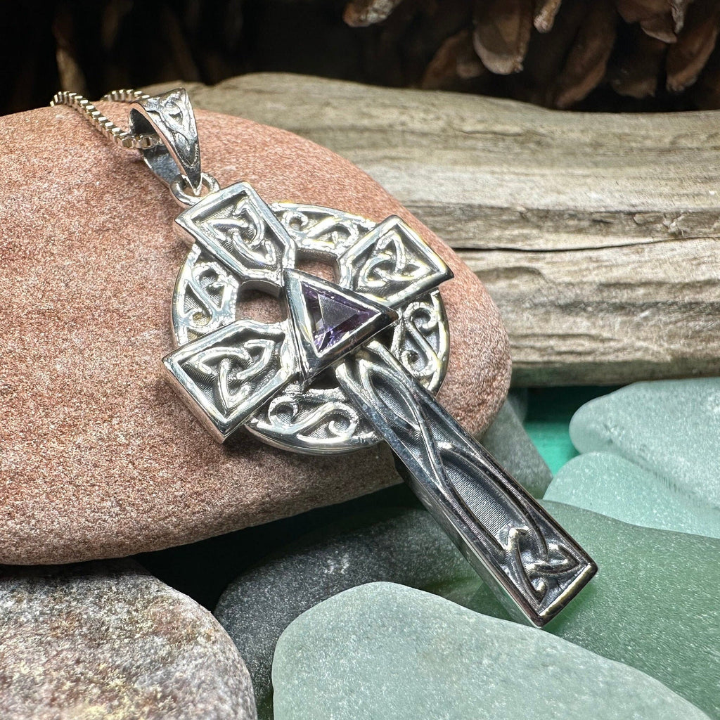 Recovery Celtic Cross Necklace in Sterling Silver