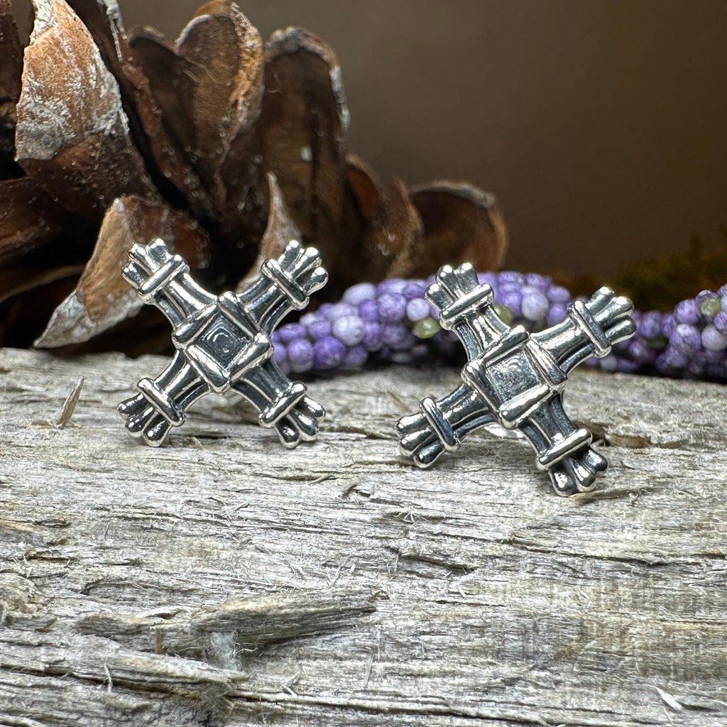 Springtide Irish Saint Brigid's Cross Earrings