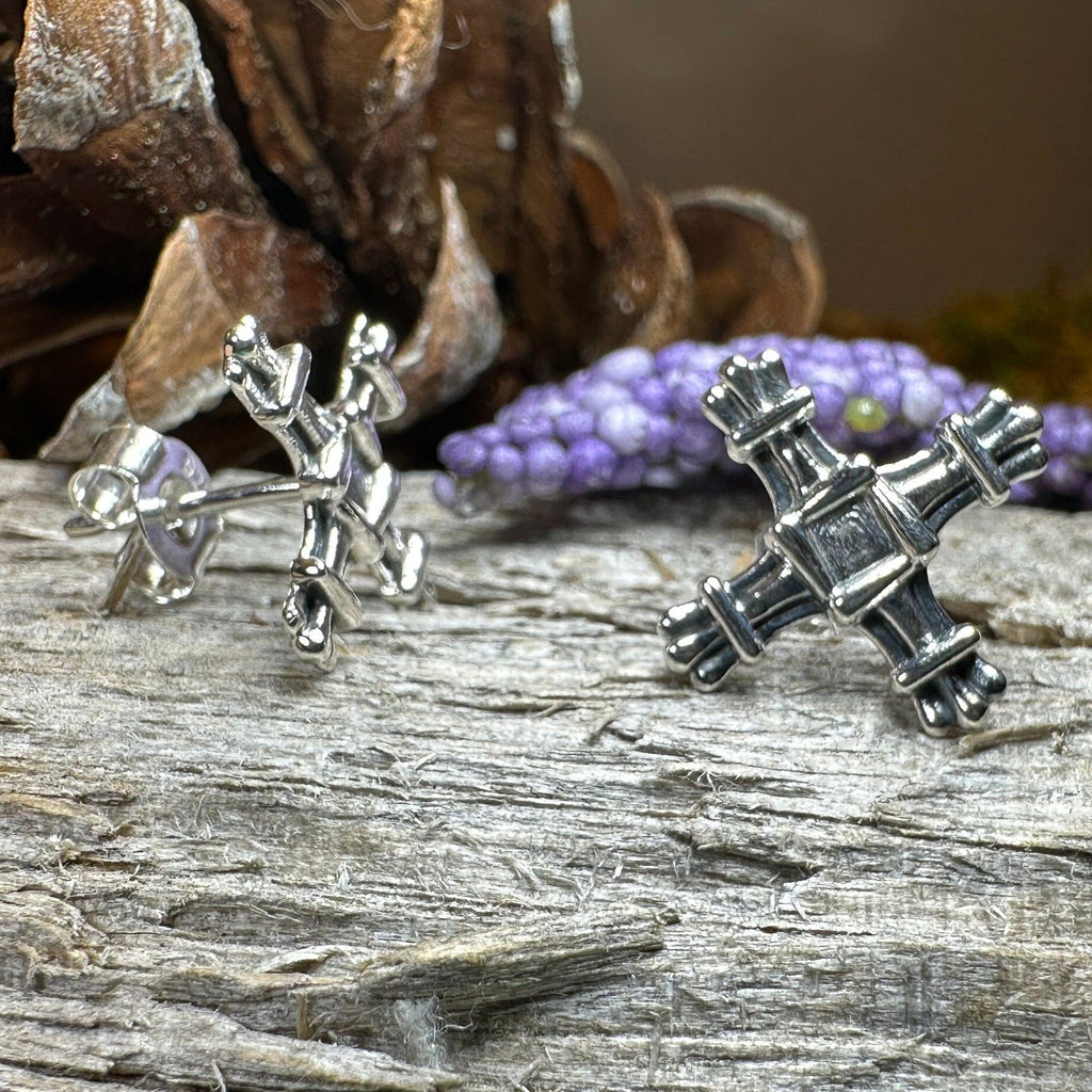 Springtide Irish Saint Brigid's Cross Earrings