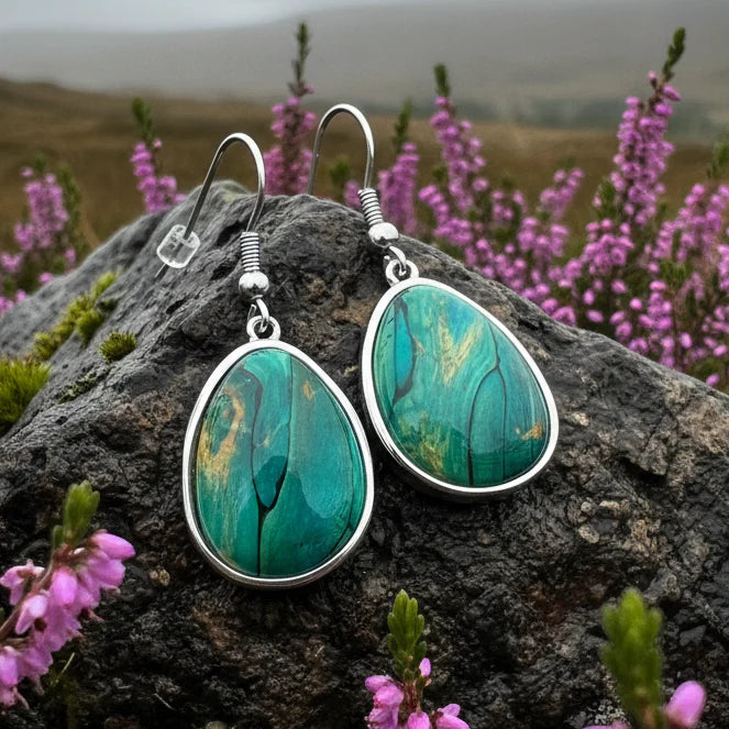 Scottish Heathergems Organic Earrings ~ Handmade in Scotland