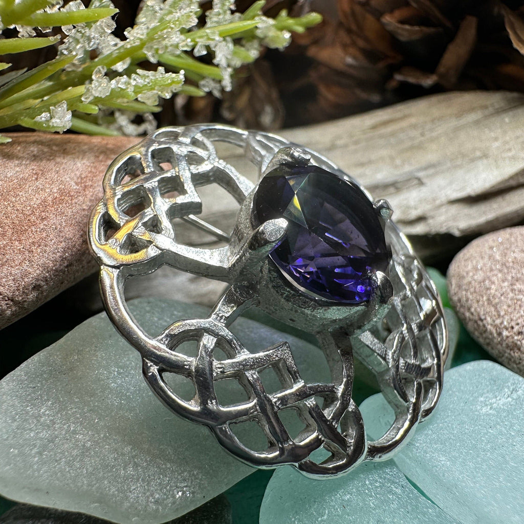 Aurelia Celtic Knot Brooch - Handmade in Scotland