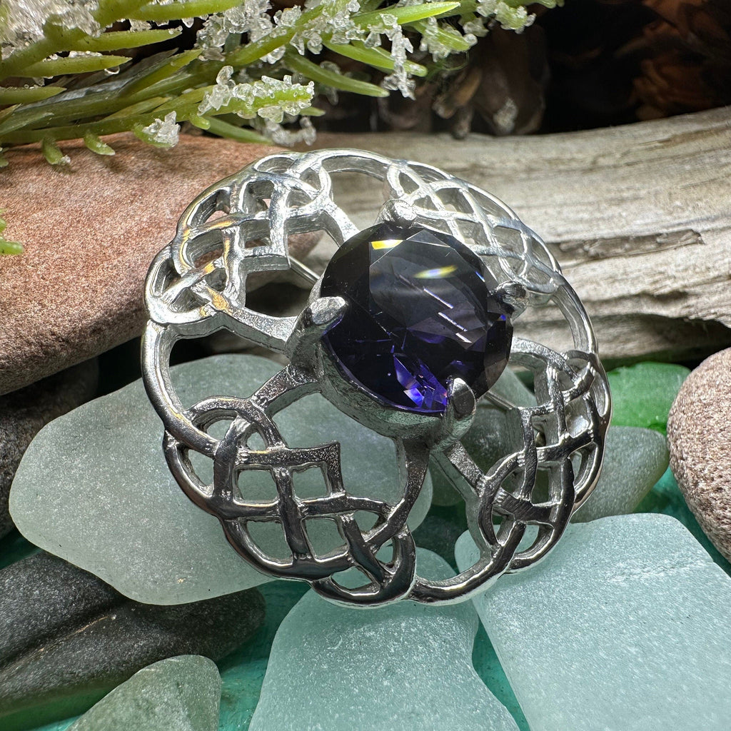 Aurelia Celtic Knot Brooch - Handmade in Scotland