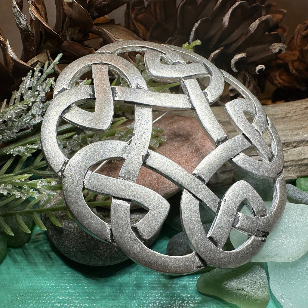 Traditional Celtic Knot Brooch - Handmade in Scotland