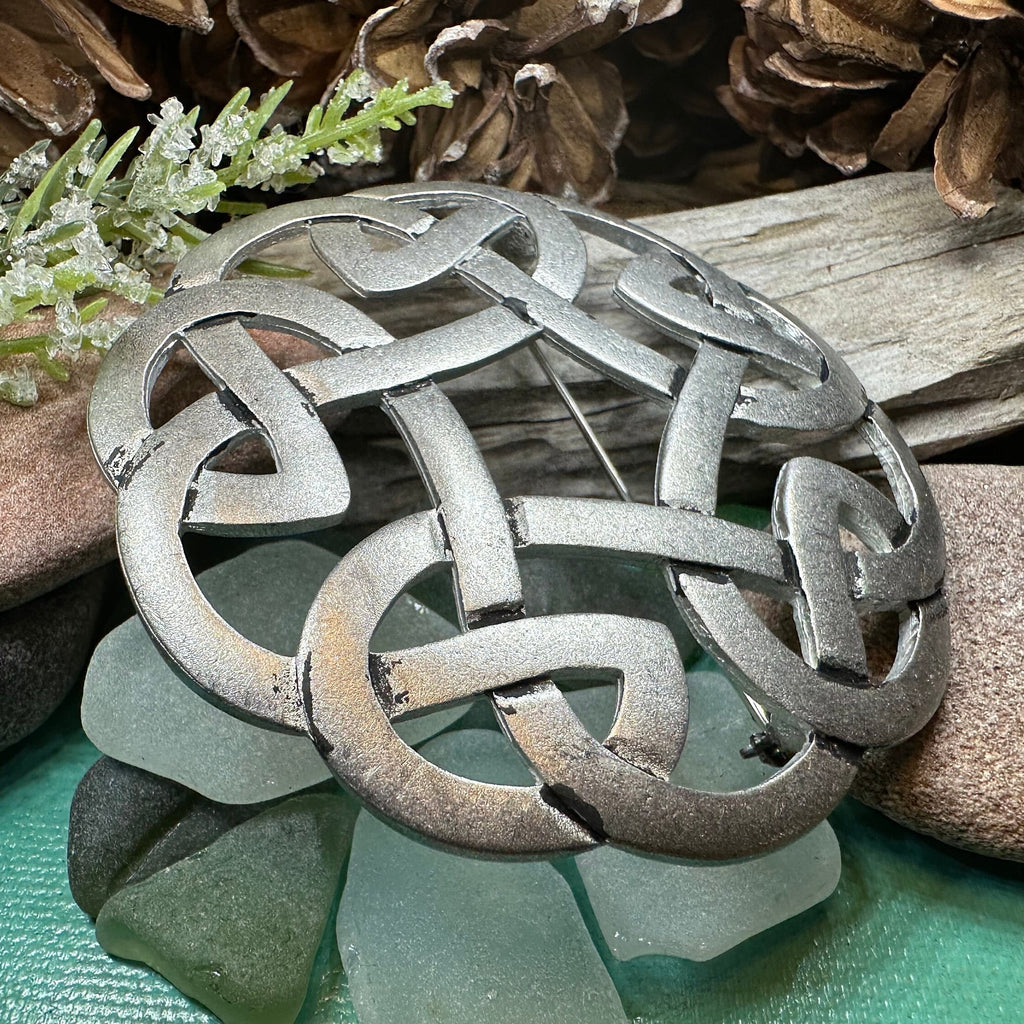 Traditional Celtic Knot Brooch - Handmade in Scotland