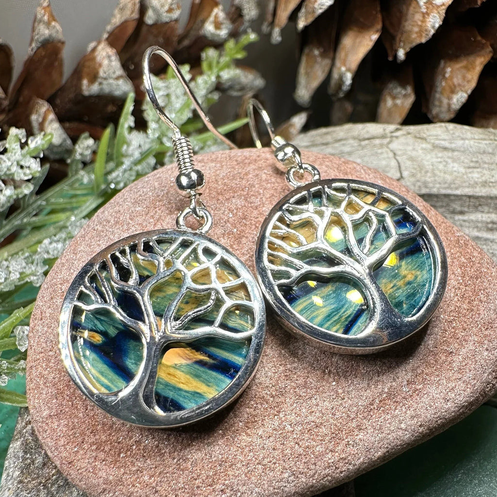 Heathergems Tree of Life Earrings from Scotland