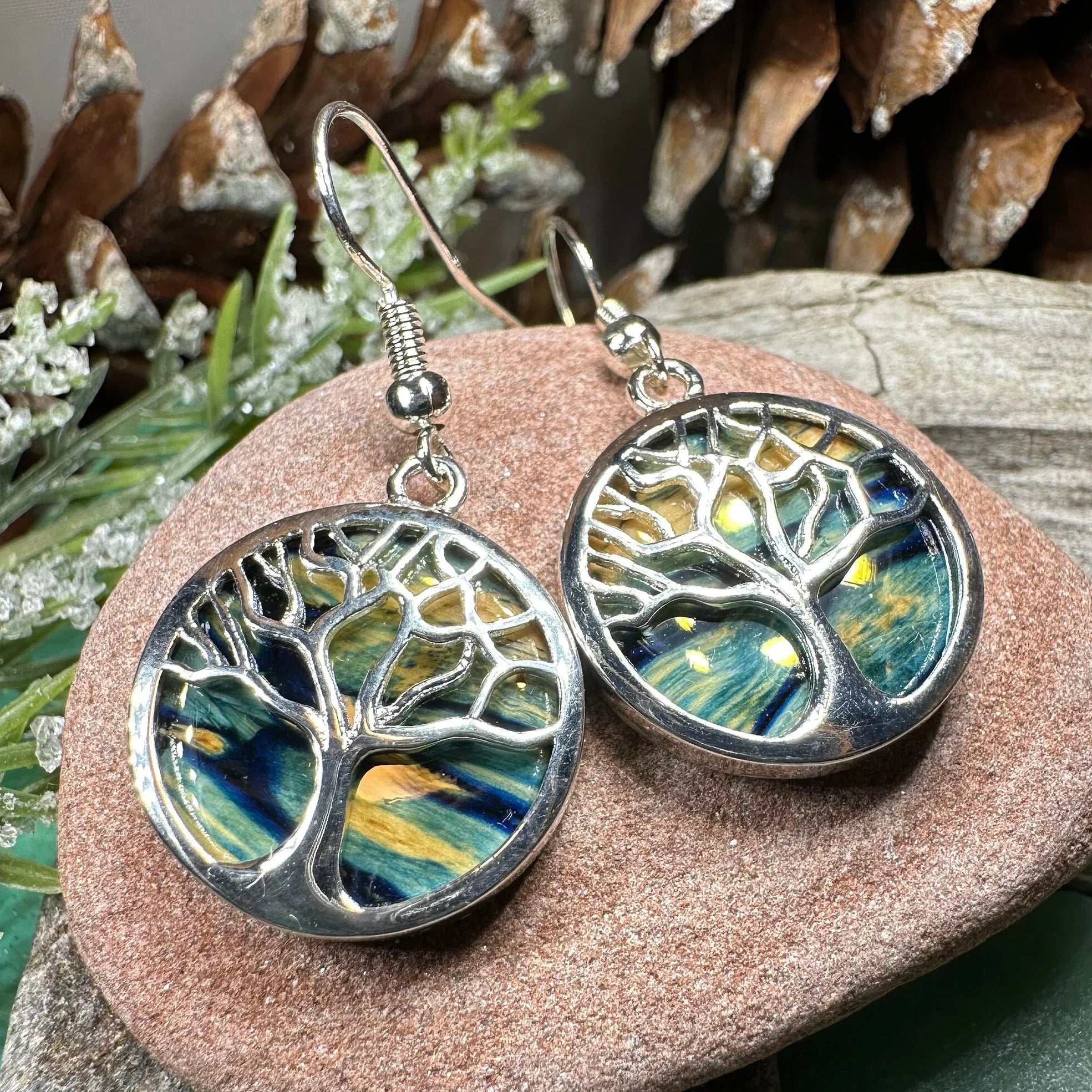 Heathergems Tree of Life Earrings from Scotland