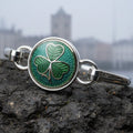Enamel Shamrock Bracelet