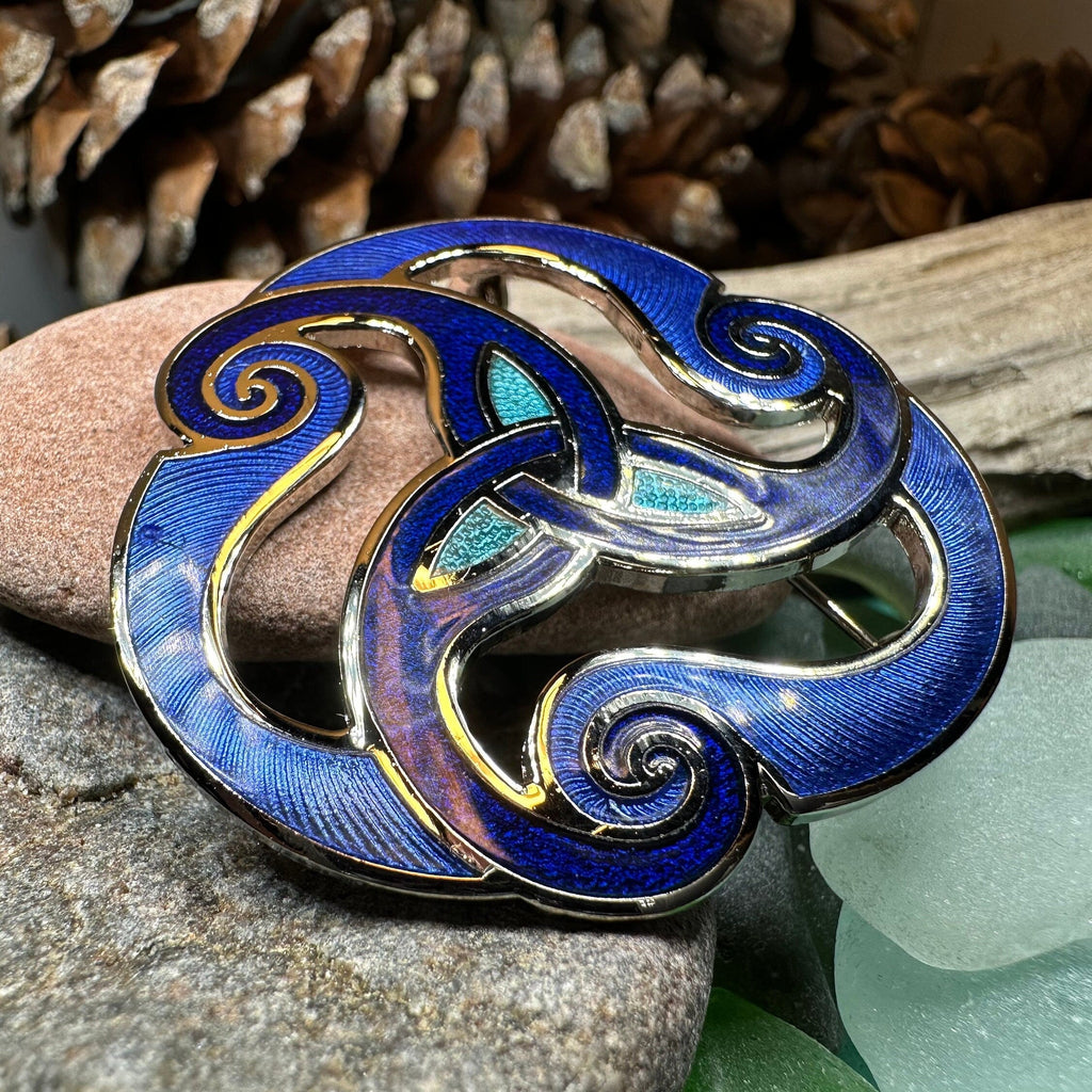 Yanaya Celtic Spiral Brooch - Enamel Pin