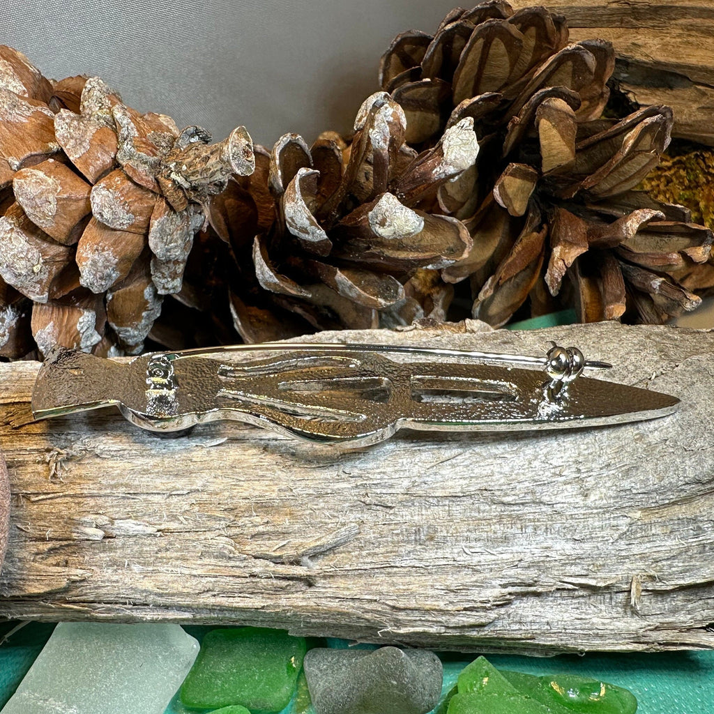 Tollak Thistle Kilt Pin with Crystal