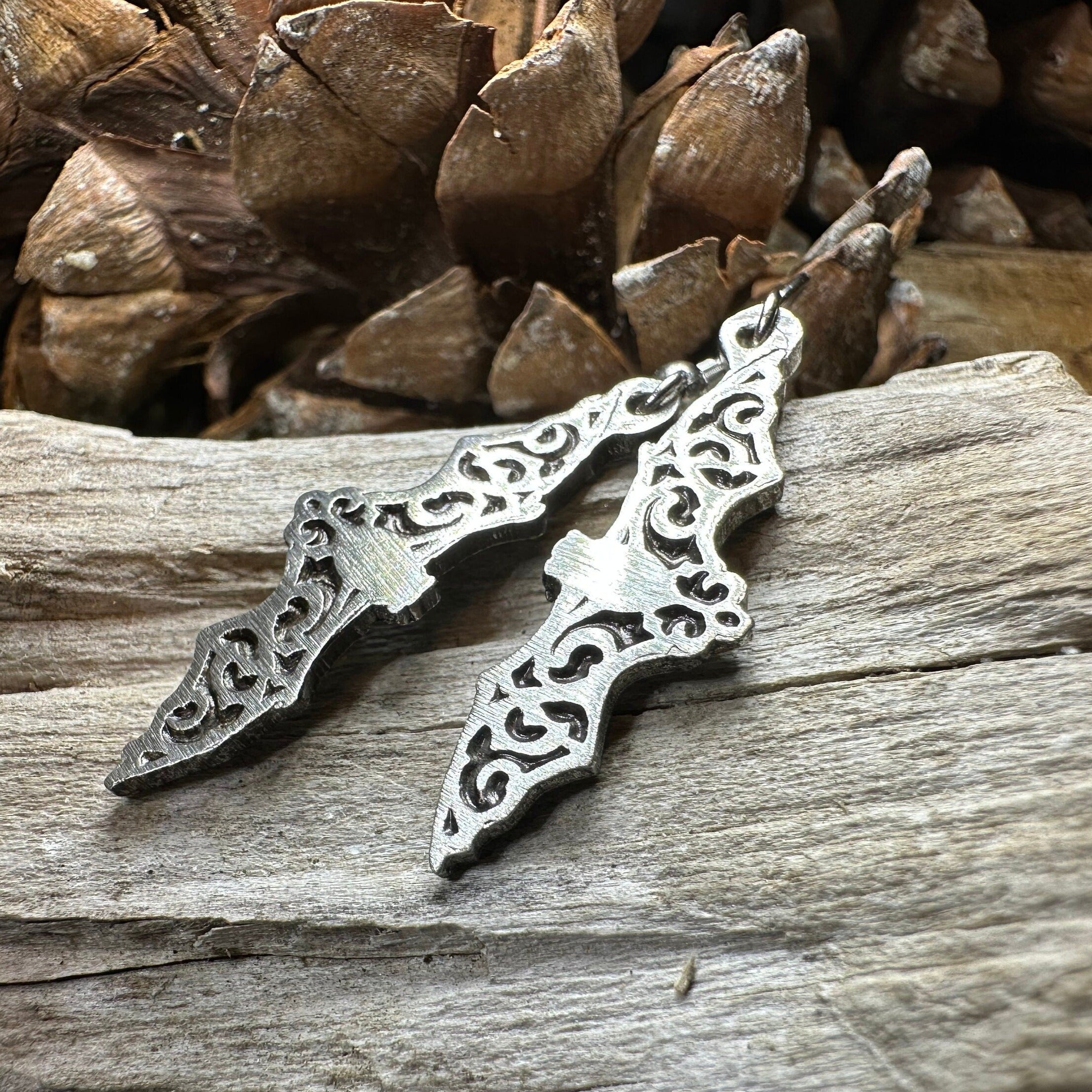 Gothic Bat Dangle Earrings for Women