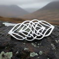 Lysandra Celtic Knot Brooch in Sterling Silver