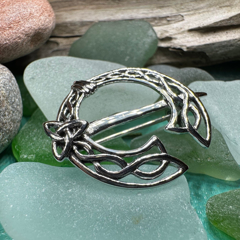 Ivermere Celtic Knot Tara Brooch in Sterling Silver