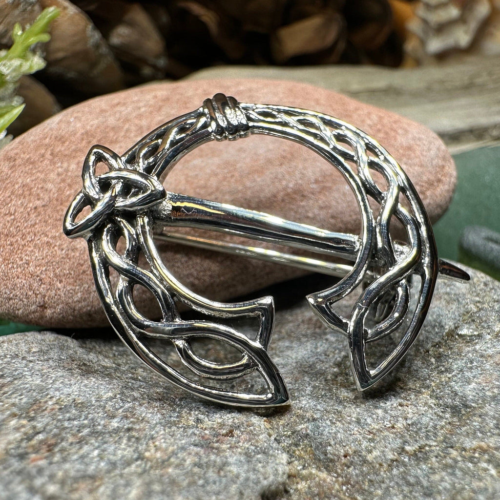 Ivermere Celtic Knot Tara Brooch in Sterling Silver