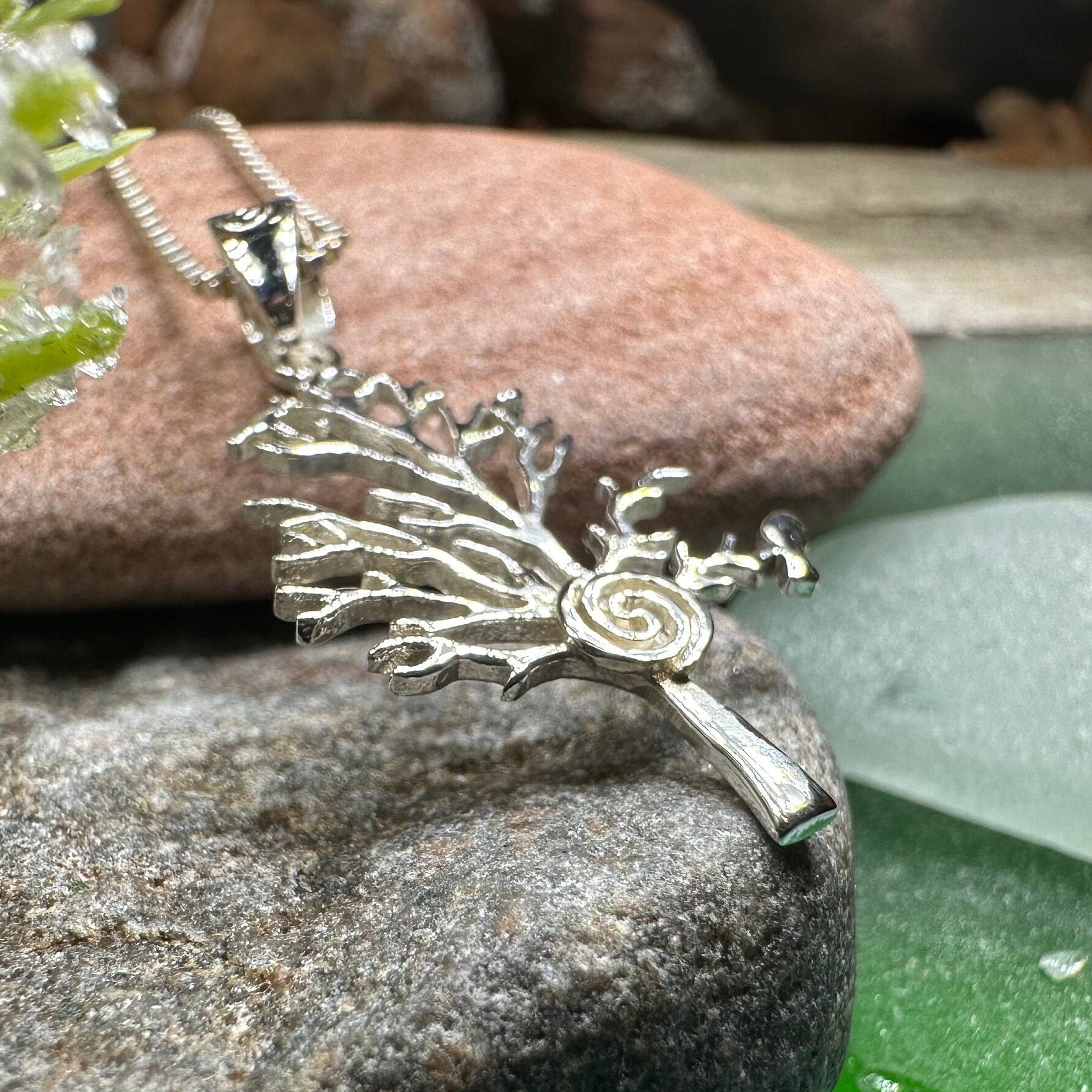 Eternal Spiral Tree of Life Necklace