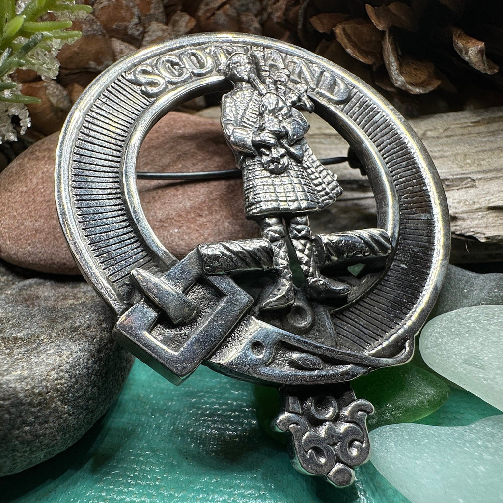 Bagpiper Scotland Brooch - Handmade in Scotland