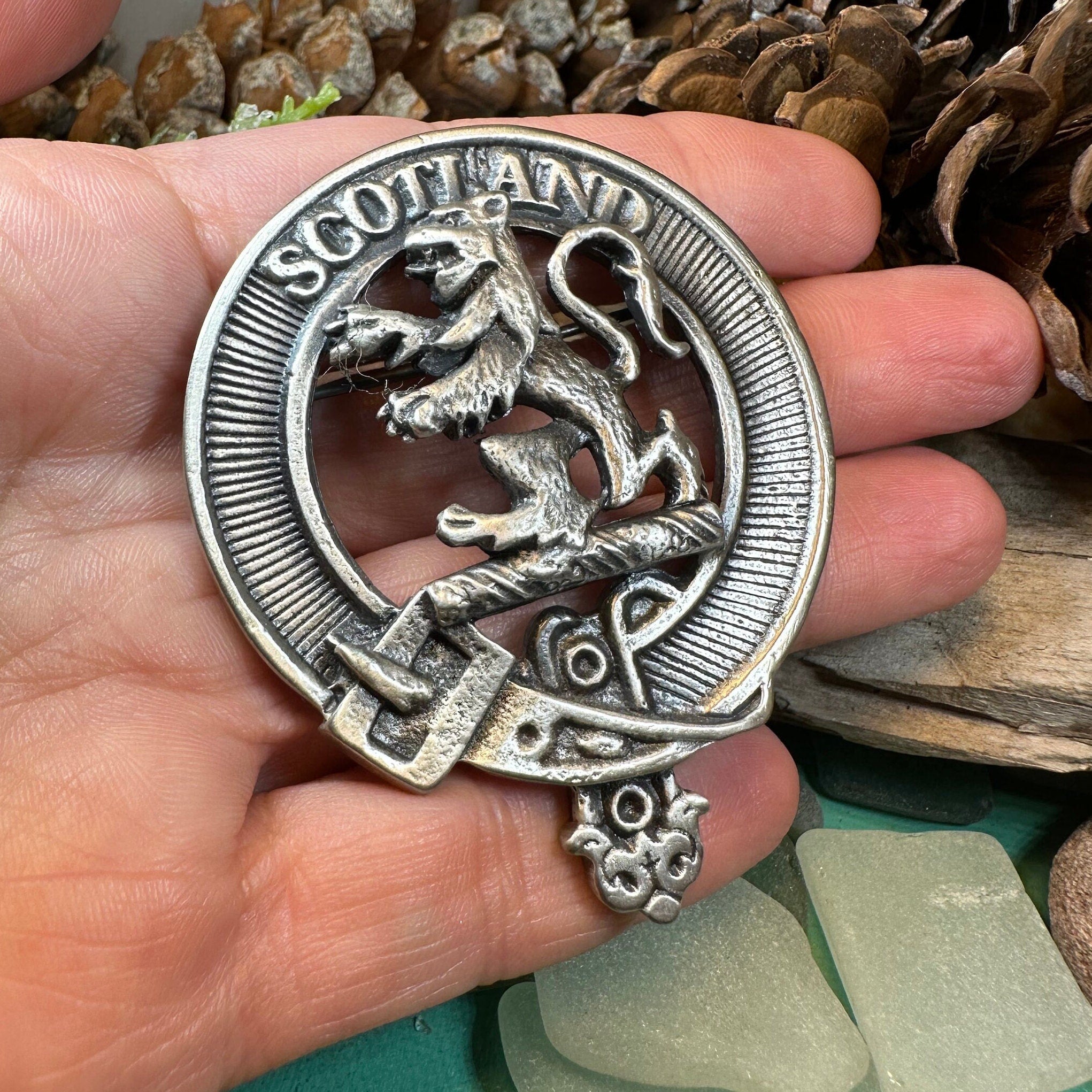Scottish Lion Brooch - Handmade in Scotland