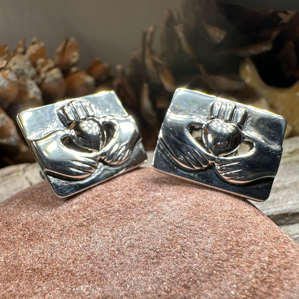 Traditional Claddagh Cufflinks for Men