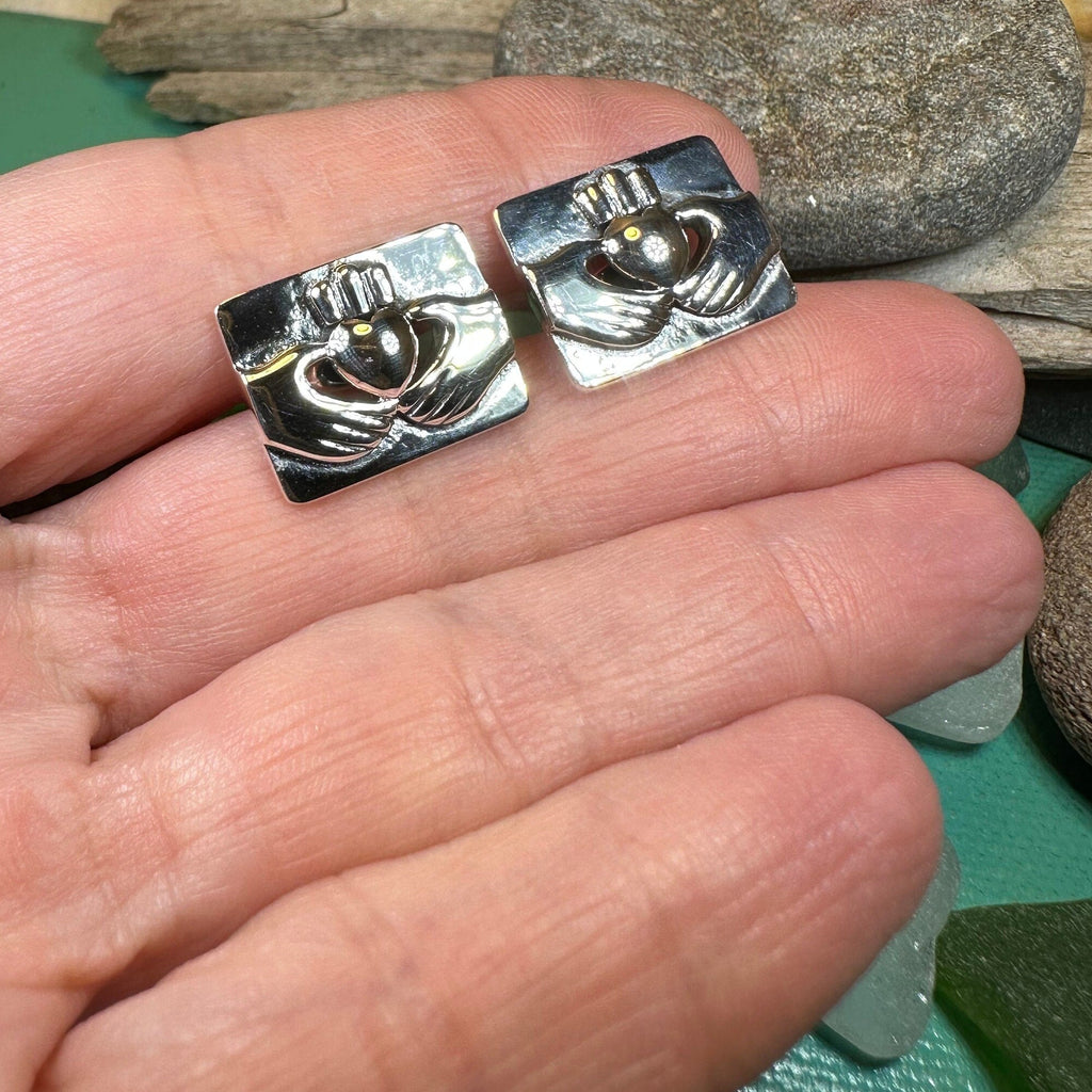 Traditional Claddagh Cufflinks for Men