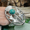 Scottish Heathergems Thistle Brooch - Handmade in Scotland