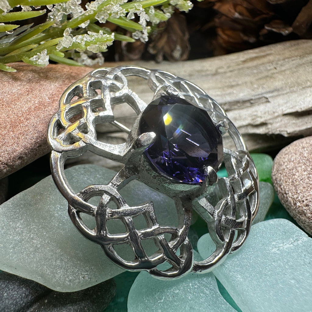 Aurelia Celtic Knot Brooch - Handmade in Scotland