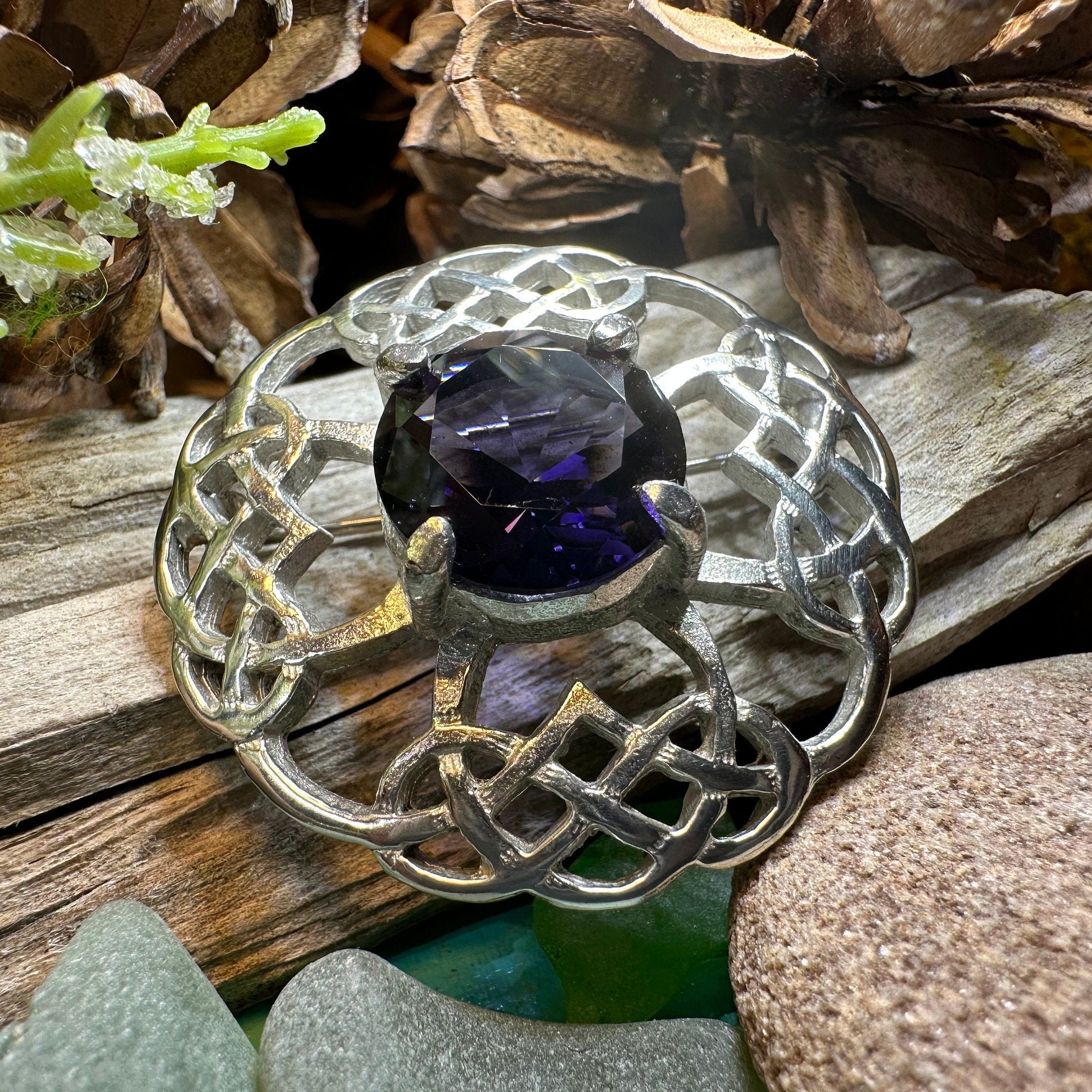 Aurelia Celtic Knot Brooch - Handmade in Scotland