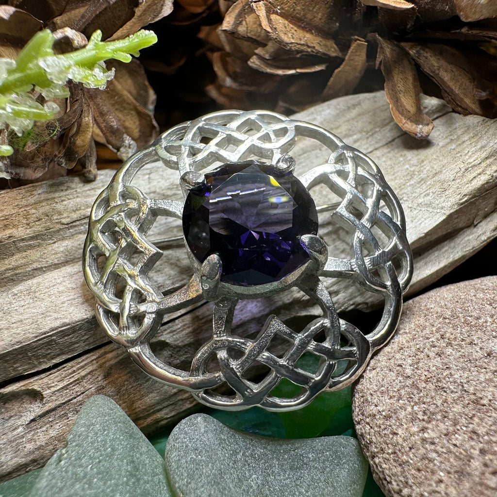 Aurelia Celtic Knot Brooch - Handmade in Scotland