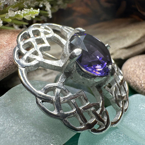 Aurelia Celtic Knot Brooch - Handmade in Scotland