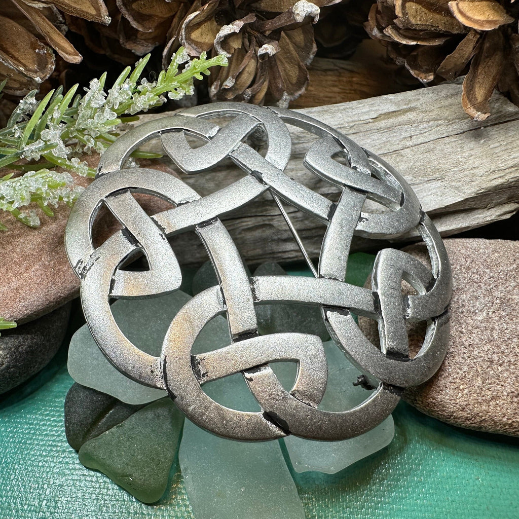 Traditional Celtic Knot Brooch - Handmade in Scotland