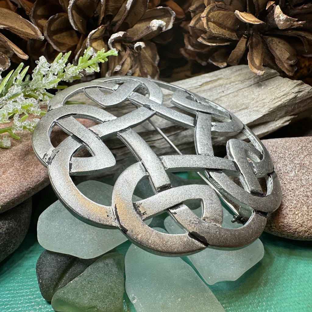 Traditional Celtic Knot Brooch - Handmade in Scotland