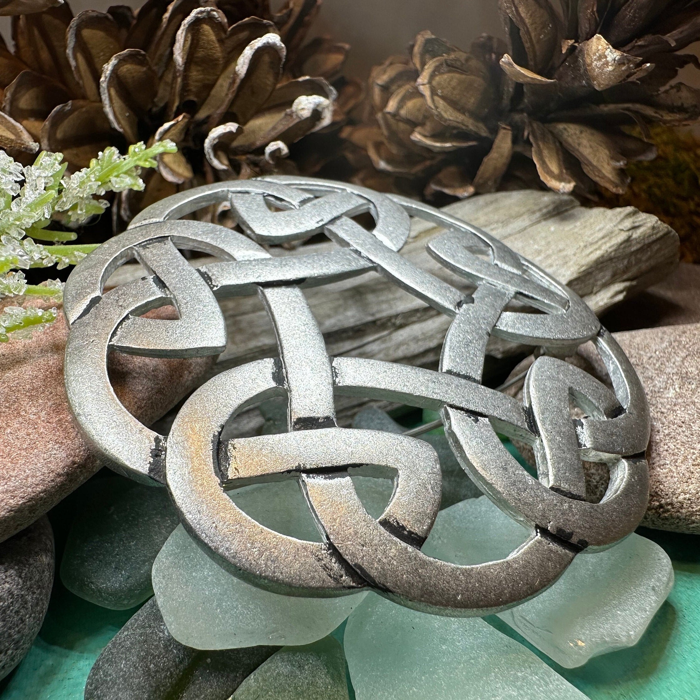 Traditional Celtic Knot Brooch - Handmade in Scotland