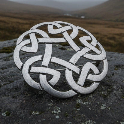 Traditional Celtic Knot Brooch - Handmade in Scotland