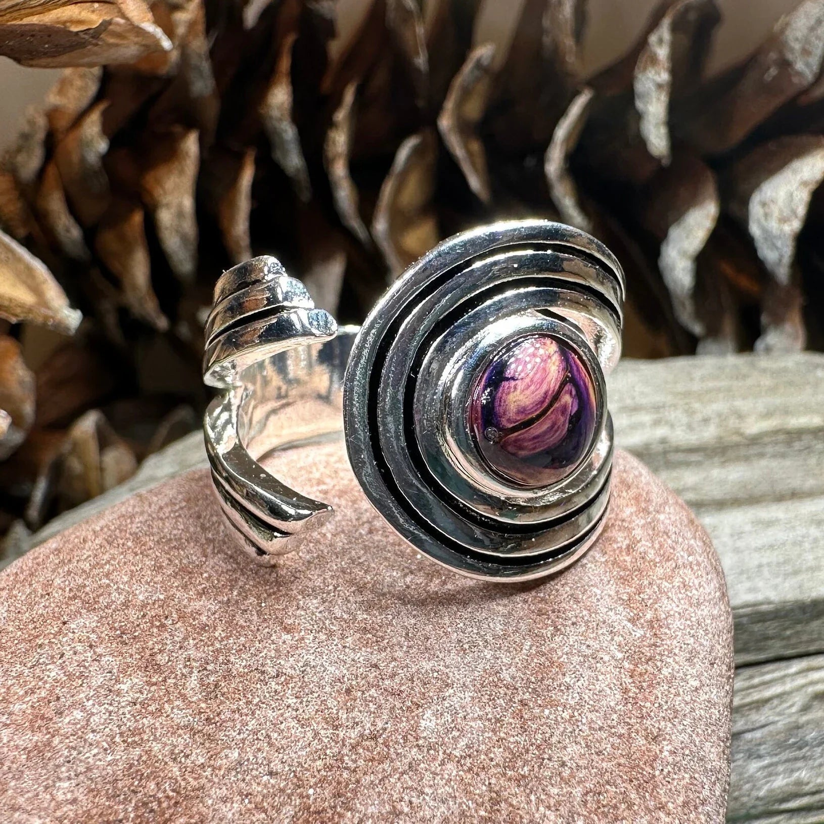 Scottish Heathergems Celtic Wrap Ring - Handmade in Scotland