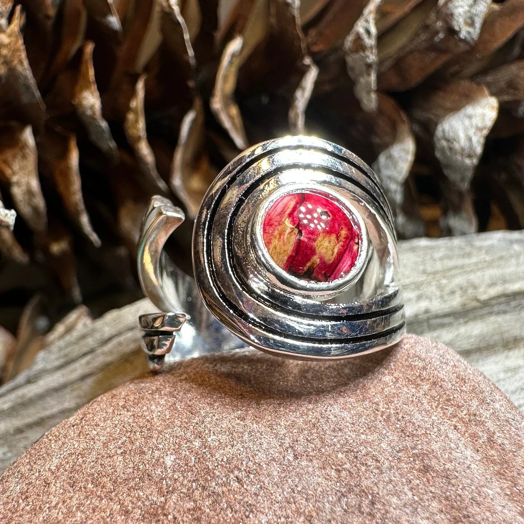 Scottish Heathergems Celtic Wrap Ring - Handmade in Scotland