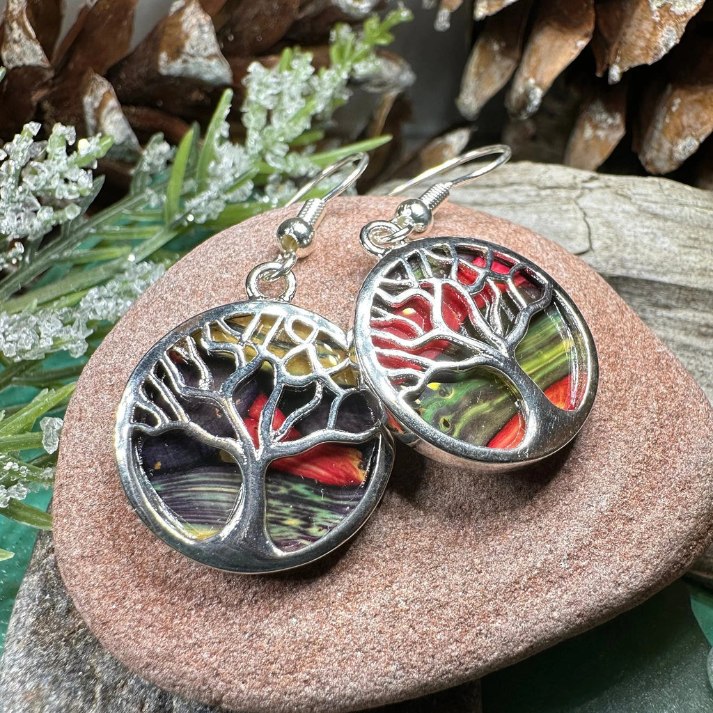 Heathergems Tree of Life Earrings from Scotland