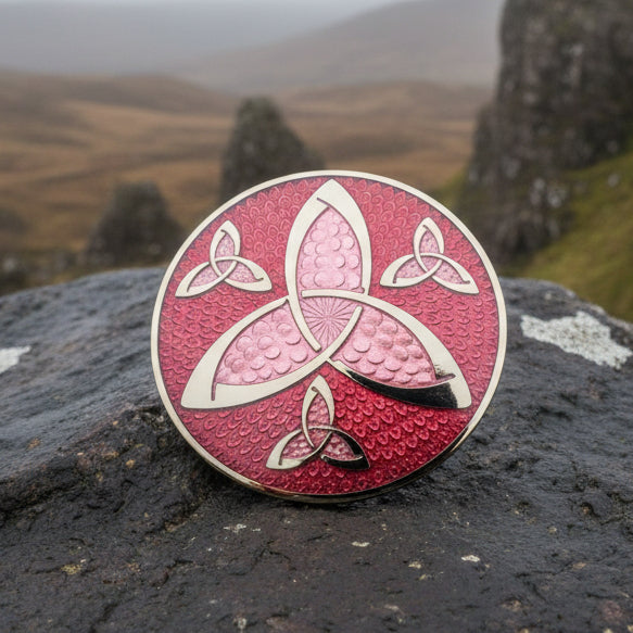Celtic Four Trinity Knots Brooch