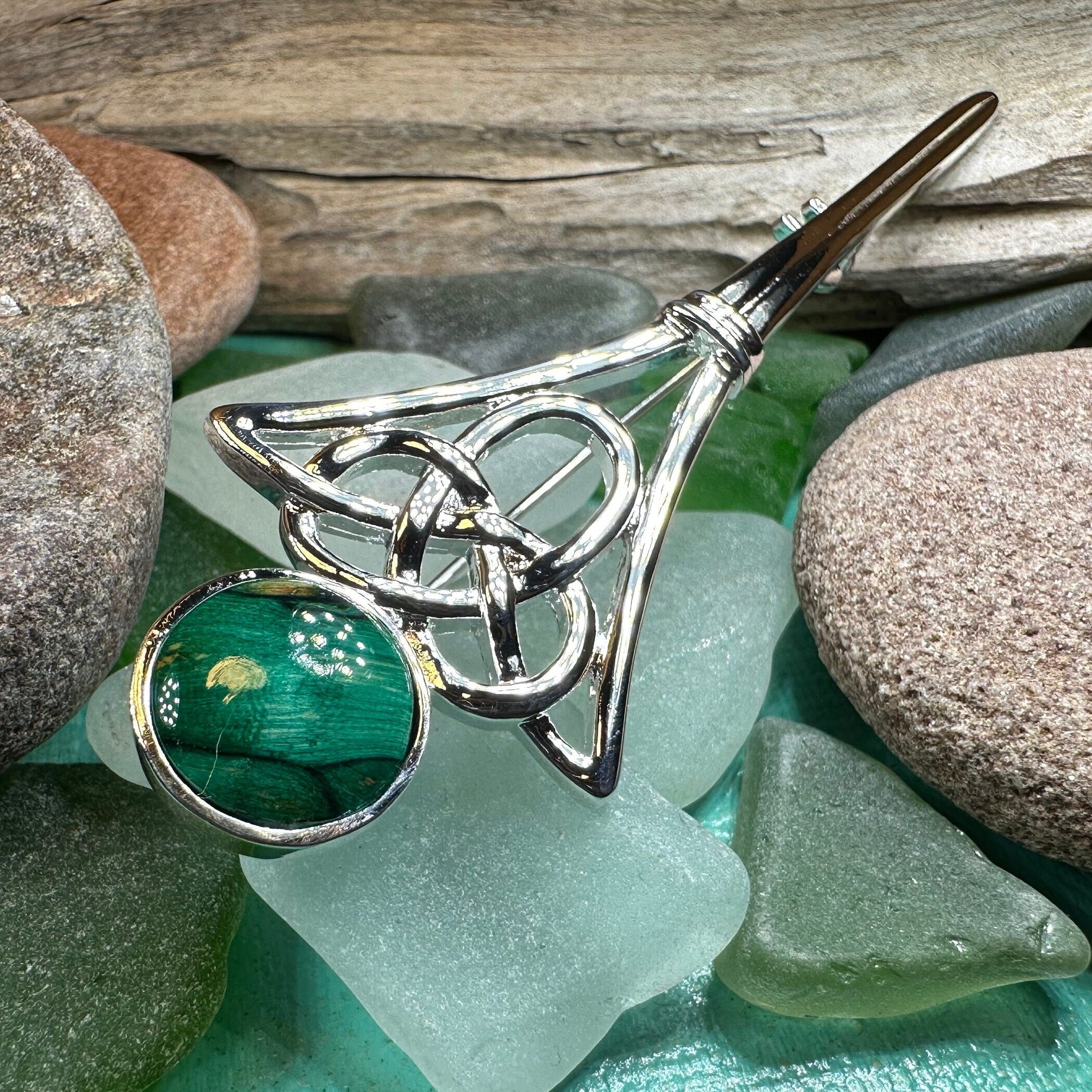 Heathergems Celtic Kilt Pin - Handmade in Scotland
