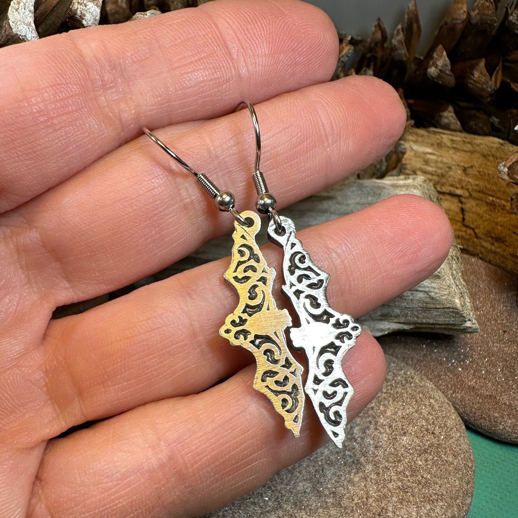 Gothic Bat Dangle Earrings for Women