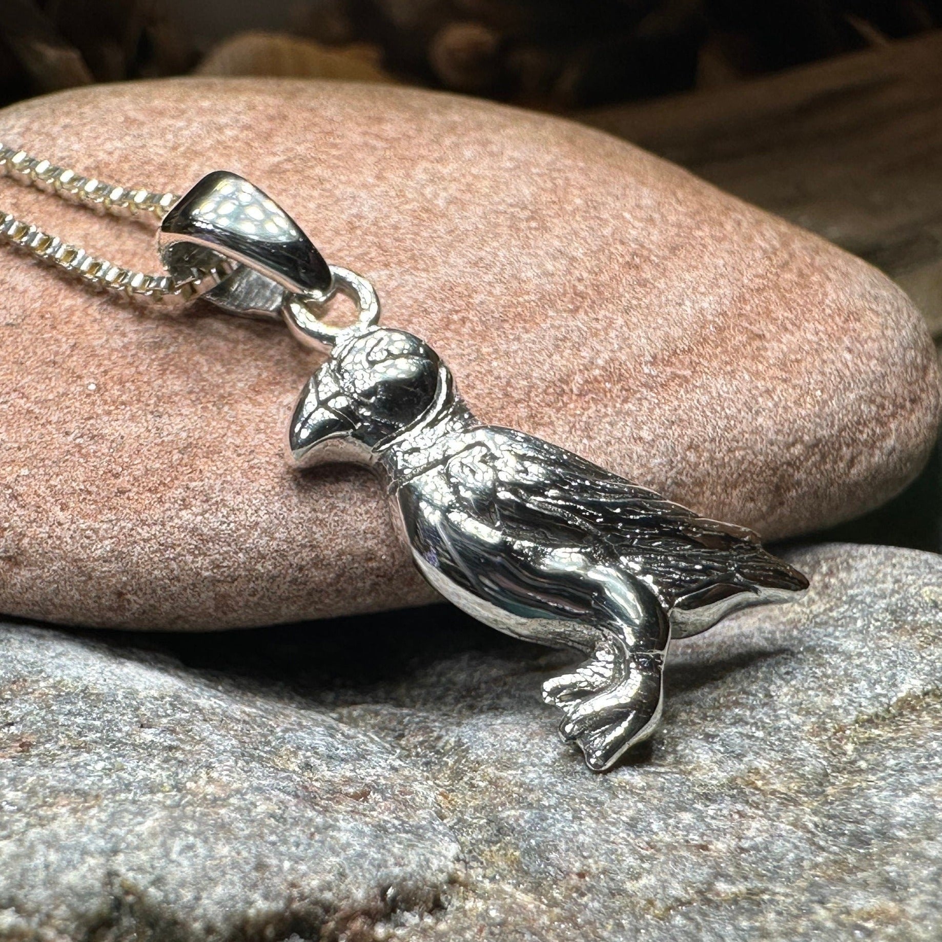 Orkney Isle Puffin Necklace