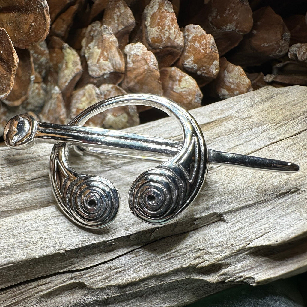 Darini Celtic Spiral Brooch in Sterling Silver