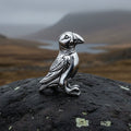 Scottish Puffin Lapel Pin in Sterling Silver